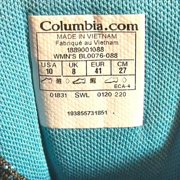 Columbia Women’s Gray Blue Vitesee Sneakers Shoes 0076–088 Size 10 <<<SALE>>> - Picture 4 of 14